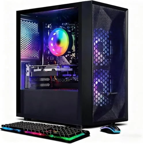 STGAubron Gaming Desktop — Core i5, RX 560 4G, 16GB RAM, 512GB SSD