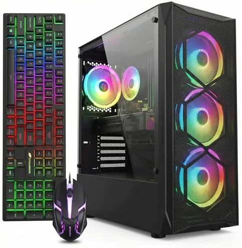STGAubron Gaming Desktop — Core i7, RX 580 8G, 16GB RAM, 512GB SSD